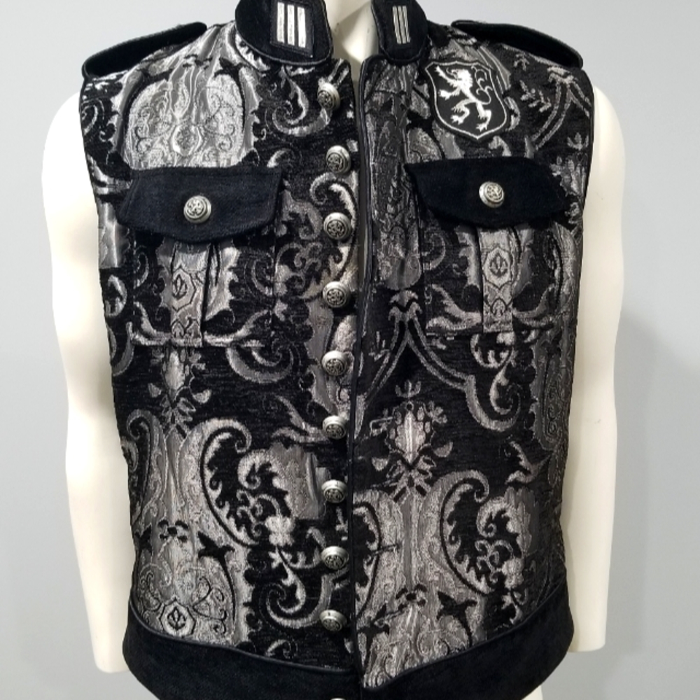 Mens Gothic Shrine of Hollywood Brocade Vest